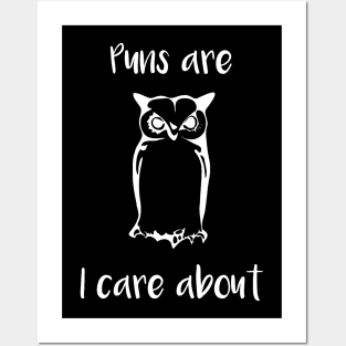 Puns are Owl I Care About Posters and Art